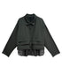 Layered Pocket Mesh Blouse